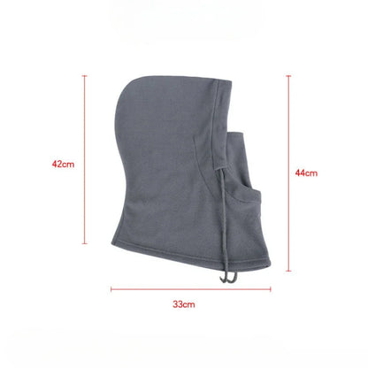 Unisex Warm Fleece Balaclava Winter Thermal Face Mask Neck Hooded Cap for Outdoor Sports Windproof Scarf Ski Head Cover Beanies
