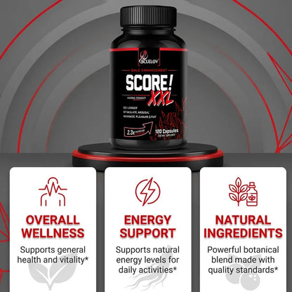 Force Score XXL Supplement with Maca and Tribulus To Help Muscle and Increase Endurance, Promote Men's Health