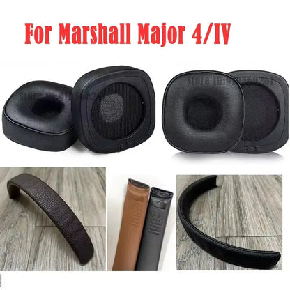 1Pair Replacement Ear Pads Cushions Earpads Earmuffs Repair Parts For Marshall Major IV 4 Wireless On-Ear Bluetooth Headphones