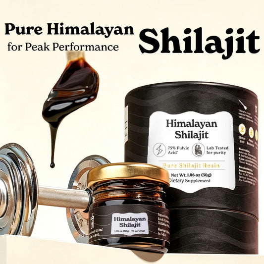 Pure Himalayan Shilajit Resin High Potency Gold Grade 75%+ Fulvic Acid 85+ Trace Minerals Resin for Energy Boost & Immune Suppor