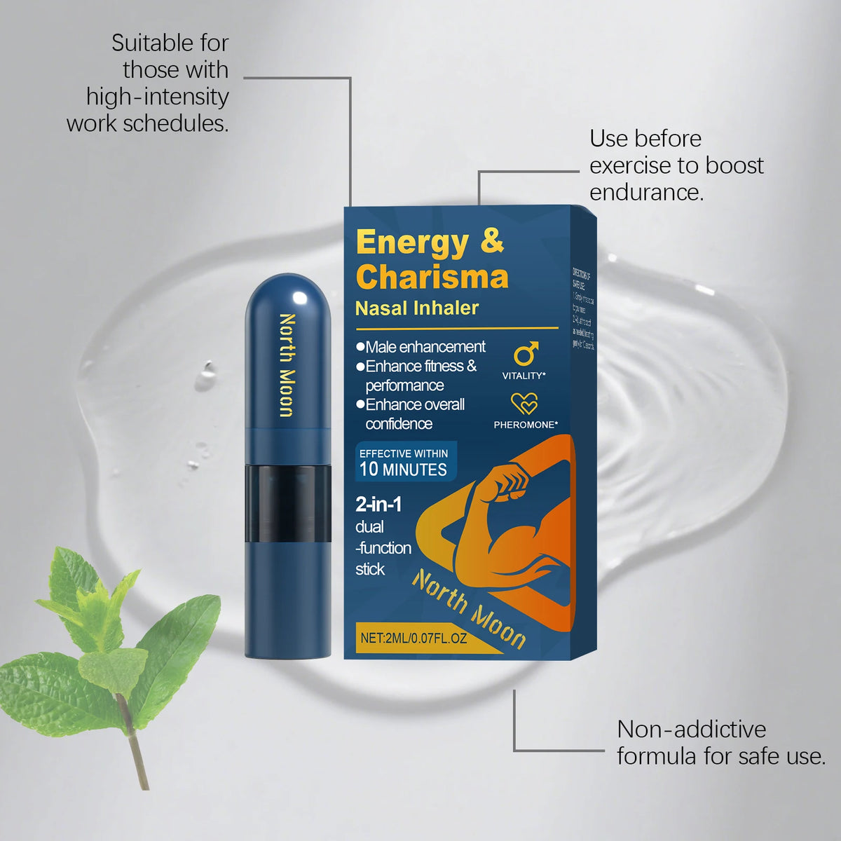 Men's Nasal Suction Stick Mild, Nourishing, Cooling and Comfortable Daily Body Care Nasal Suction Stick for Boys-k12
