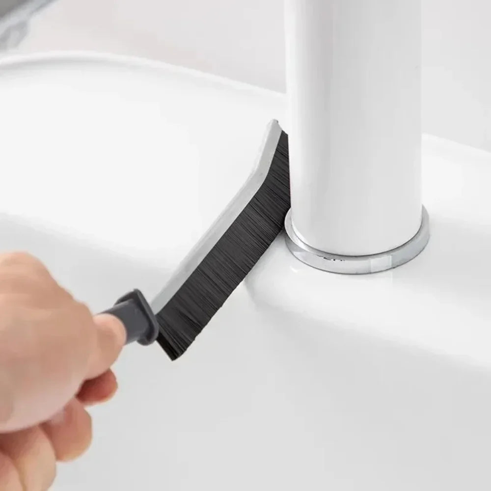 Bathroom Kitchen Gap Cleaning Brush Durable Grout Hard Bristle Long Handle Cleaner Brush for Tile Gaps Window Frames Door Track