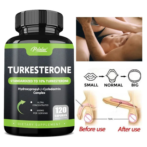 Turkesterone Supplement 600mg - Enhances Endurance, Muscle Mass, Increases Motivation and Strength, Improves Vitality