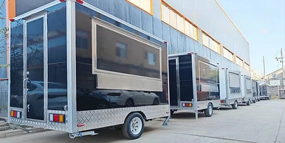 Customized Fully Equipped Mobile Dining Car - BBQ Pizza Coffee Ice Cream Hot Dog Snack Concession Trailer