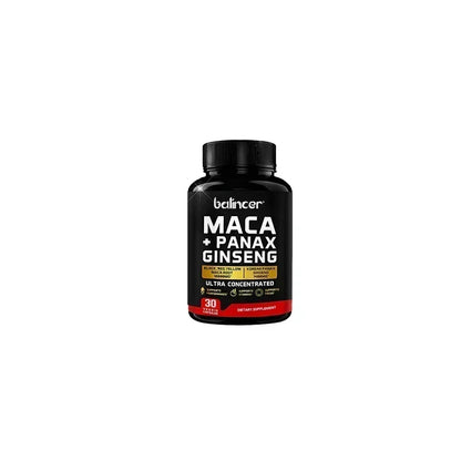 Maca & Ginseng Capsules 10000mg (Yellow+Red+Black) Extract, Strength, Endurance, Muscle Mass, Energy & Muscle Support