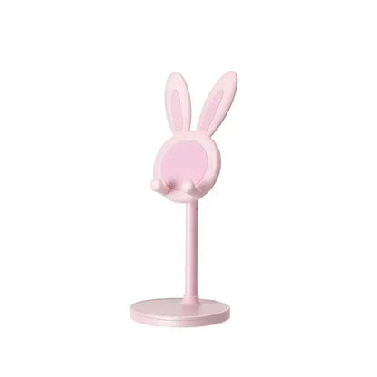Cute Rabbit Phone Stand Multi-function Stretch Mobile Phone Holder Desktop Adjustable Phone Bracket For iPhone iPad Tablet Stand