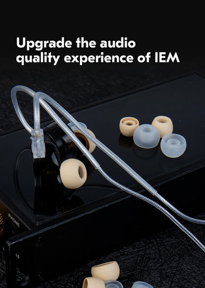 KBEAR 4540 Coffee Silicone Eartips Ergonomically Designed Earcap Optional XS/S/M/L Size and Combination Set Comfortable Earmuffs