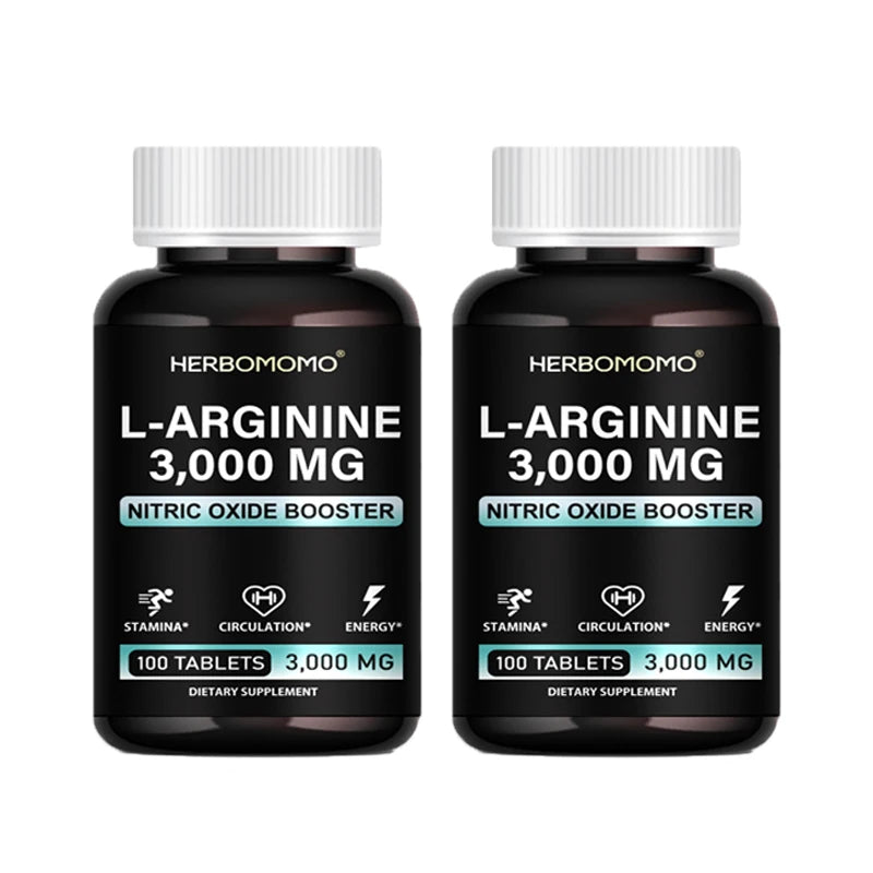 L Arginine 3000mg Tablets Maximum Dose L-Arginine Nitric Oxide Supplement for Supporting Energy - Nitric Oxide Booster