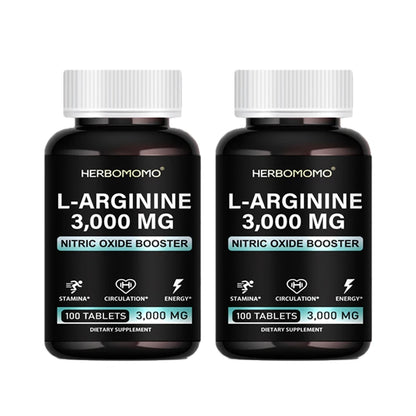 L Arginine 3000mg Tablets Maximum Dose L-Arginine Nitric Oxide Supplement for Supporting Energy - Nitric Oxide Booster