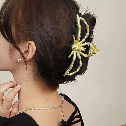 Halloween Alloy Bat Hair Claw Clips Y2K Gothic Style Metal Shark Clamp Girls Holiday Hair Accessories