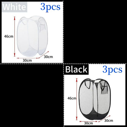 Household Dirty Clothes Basket Foldable Storage Basket University Dormitory Living Room Storage Bucket Laundry Bag