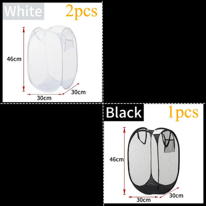 Household Dirty Clothes Basket Foldable Storage Basket University Dormitory Living Room Storage Bucket Laundry Bag