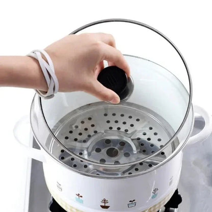 Kitchen Handle Cookware Knob Cover Glass Bottom Cover 4 Pieces Pressure Cookers Universal Pot Lid Handle Interchangeable Handles