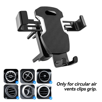 Car Phone Mount Stand  for Round Air Vent GPS Support One-Handed Operation Bracket Circular Air Vent Mount Holder Universal
