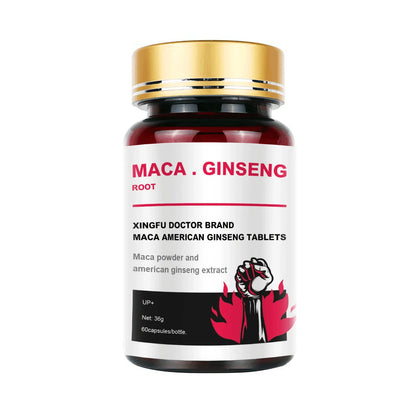 Best Men's Black Maca Supplement - Ginseng Supplement for Health, Energy and Endurance, Muscle Mass
