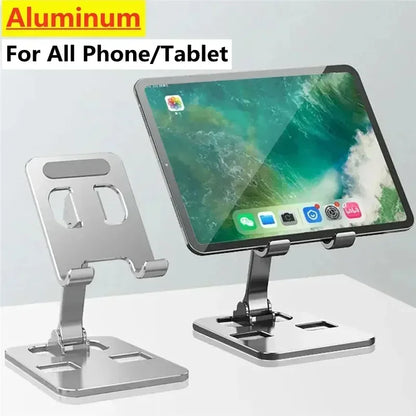 Universal Mobile Phone Holder Foldable Desk Phone Holder Mount Stand For iPhone 12-17 Tablet Desktop Aluminum Alloy Holder