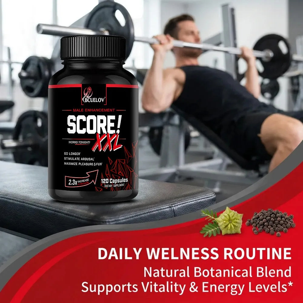 Force Score XXL Supplement with Maca and Tribulus To Help Muscle and Increase Endurance, Promote Men's Health
