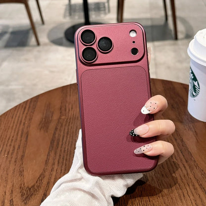 Soft Silicone TPU Leather Phone Case For iPhone 11 12 13 14 15 16 17 18 Pro Max Plus ShockProof Bumper Back Cases Cover