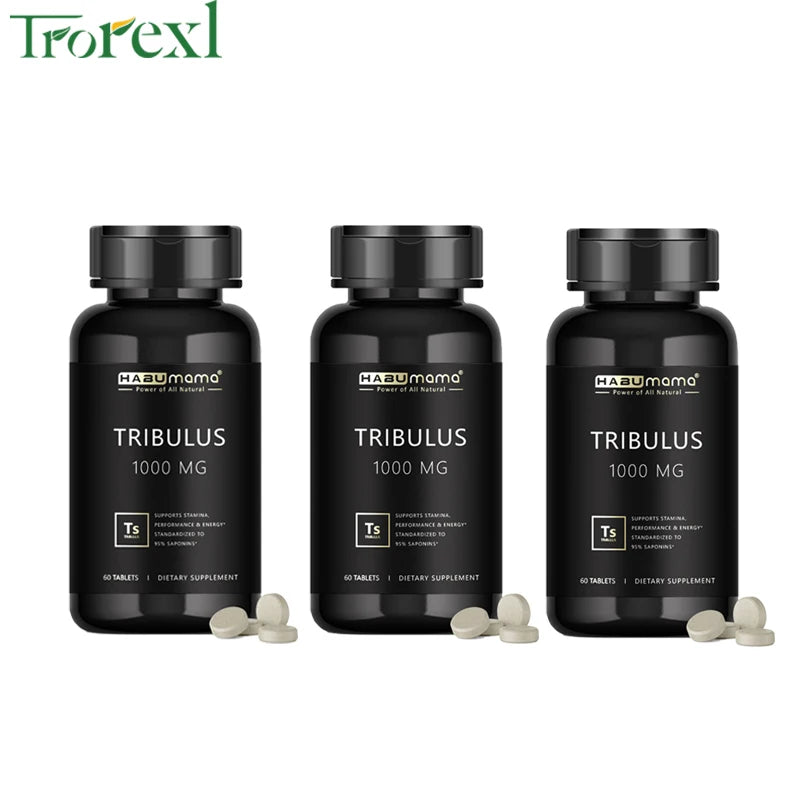 High Purity Tribulus Terrestris Pills, Male Enhancing Supplement,Boosts Energy ,Stamina & Fast Acting 60 tablets