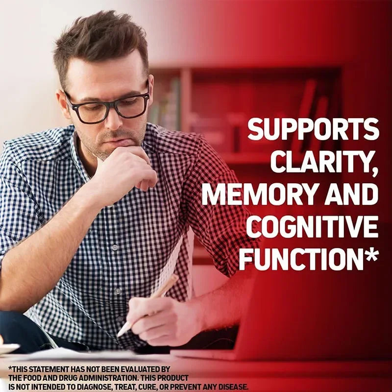 Korean Red Panax Ginseng Capsules - Supports Overall Health & Performance, Improves Mental Focus and Vitality, and Boosts Energy