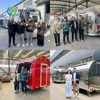 Customized Fully Equipped Mobile Dining Car - BBQ Pizza Coffee Ice Cream Hot Dog Snack Concession Trailer