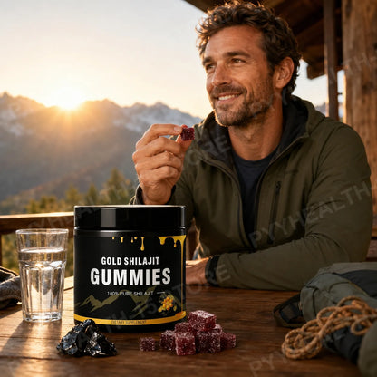 Shilajit Gummies with Manuka Honey, Endurance, Focus and Vitality Support,100 mg per Gummy, 30 Count Daily Formula for Energy