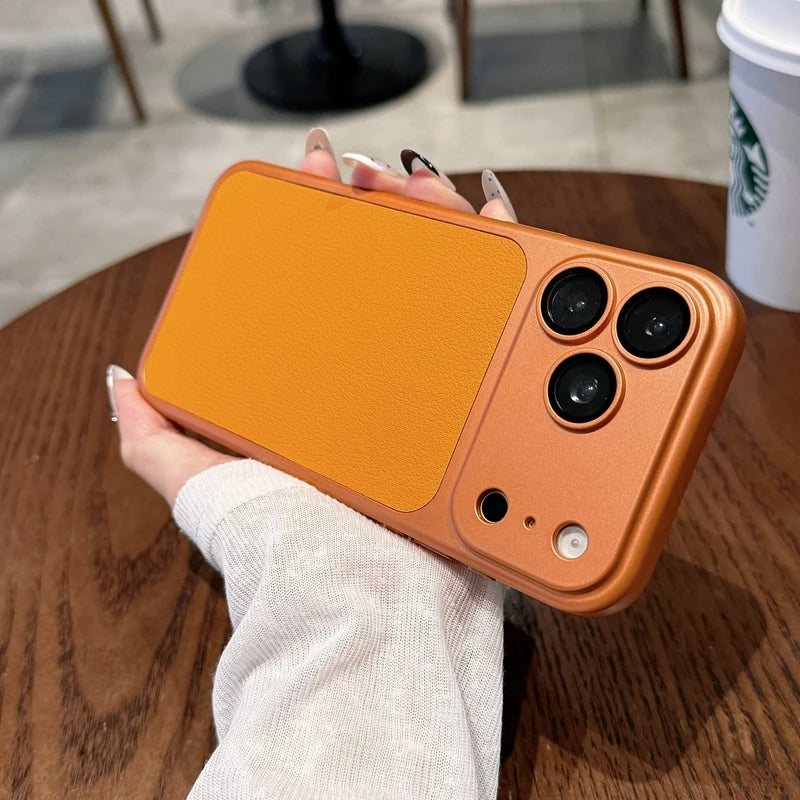 Soft Silicone TPU Leather Phone Case For iPhone 11 12 13 14 15 16 17 18 Pro Max Plus ShockProof Bumper Back Cases Cover