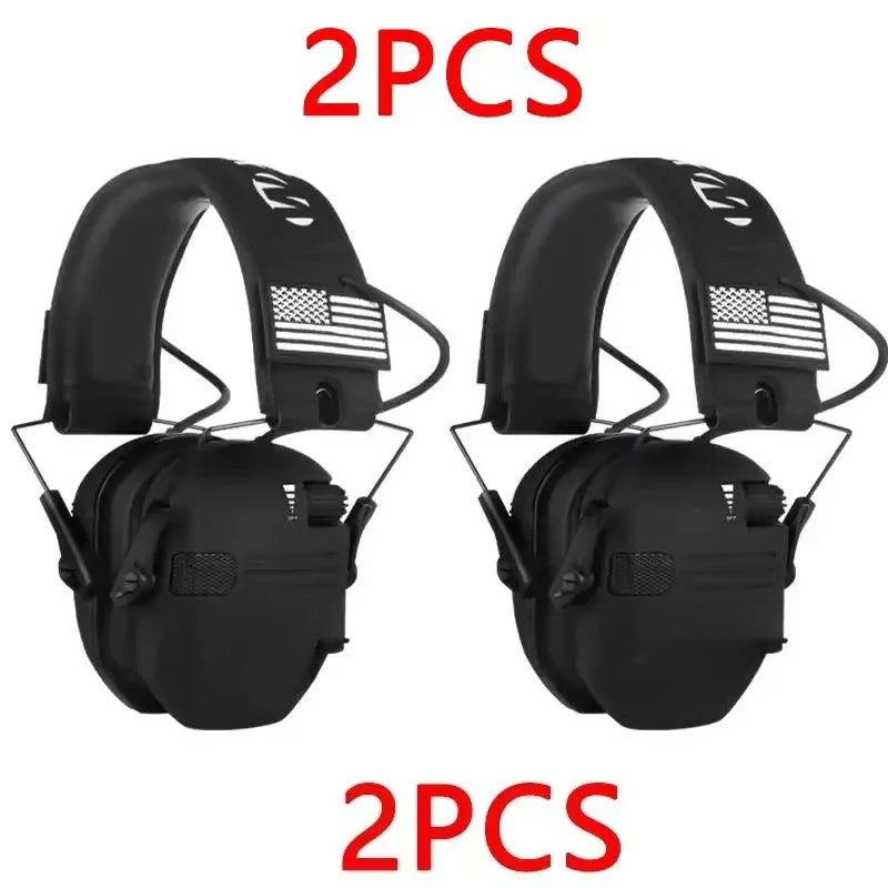 Shooting Hunting Electronic Earmuffs Active Noise Cancelling Protect Hearing Tactical Headset NRR22 EMI Filtering Sound Amplify