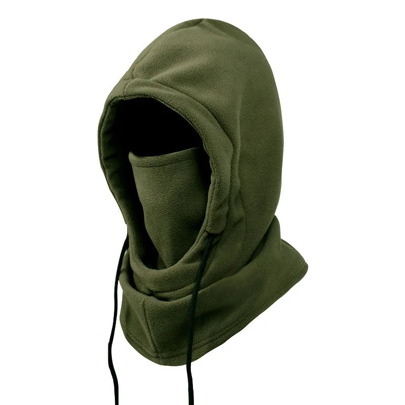 Unisex Warm Fleece Balaclava Winter Thermal Face Mask Neck Hooded Cap for Outdoor Sports Windproof Scarf Ski Head Cover Beanies