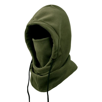 Unisex Warm Fleece Balaclava Winter Thermal Face Mask Neck Hooded Cap for Outdoor Sports Windproof Scarf Ski Head Cover Beanies