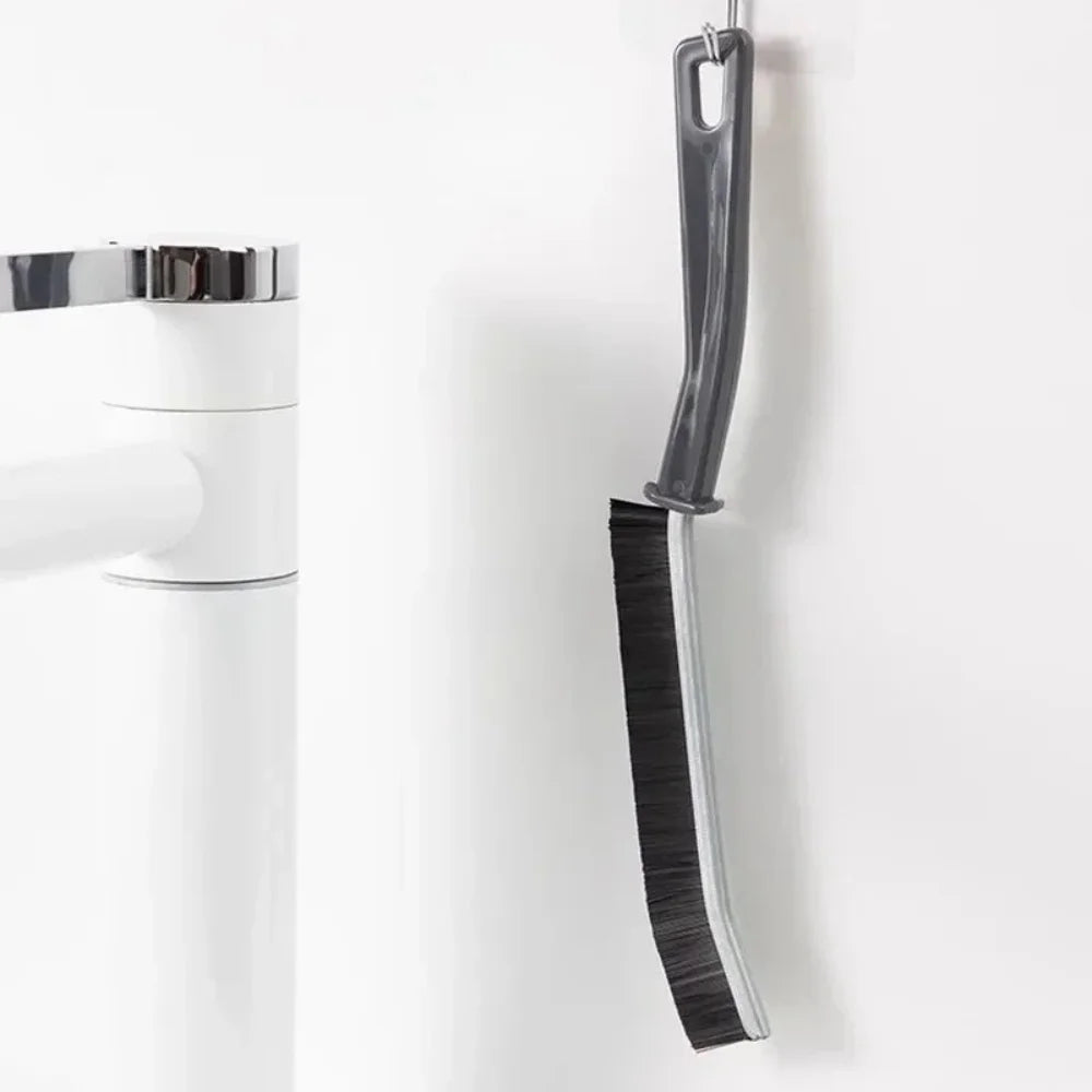 Bathroom Kitchen Gap Cleaning Brush Durable Grout Hard Bristle Long Handle Cleaner Brush for Tile Gaps Window Frames Door Track