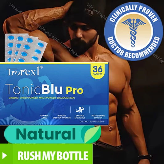 Trorexl-TonicBlu Pro Powerful High Purity Blue pills Natural Endurance Capsules for Men