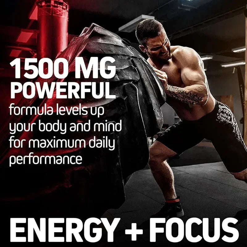 Korean Red Panax Ginseng Capsules - Supports Overall Health & Performance, Improves Mental Focus and Vitality, and Boosts Energy