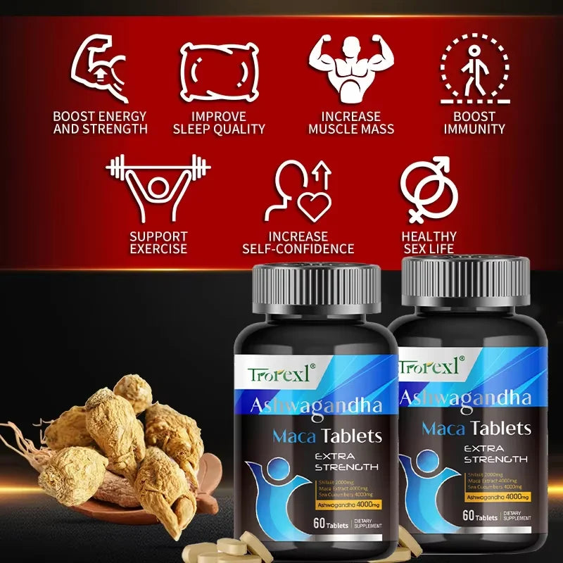 Male Enhancing Supplement, Supports Reproductive Health Energizer, Men Muscle Builder Enlargement Pills, Endurance tablets