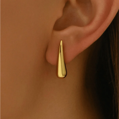 Minimalist Niche Design Water Drop Chili Earrings for Women Fashionable and Versatile Stainless Steel Earrings