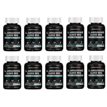 L Arginine 3000mg Tablets Maximum Dose L-Arginine Nitric Oxide Supplement for Supporting Energy - Nitric Oxide Booster