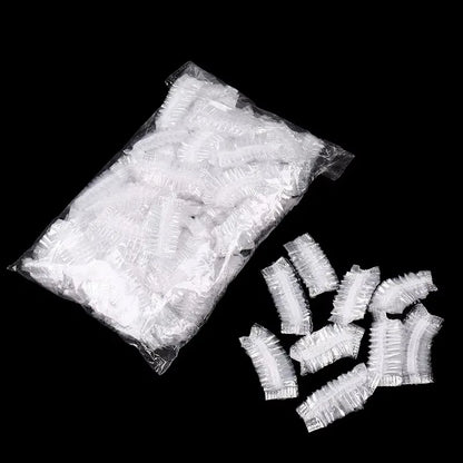 100-1000Pcs Disposable Hairdressing Earmuffs Salon Clear Ear Cover Ear Protection Hair Dye Protect Cap Hair Color Styling Tool