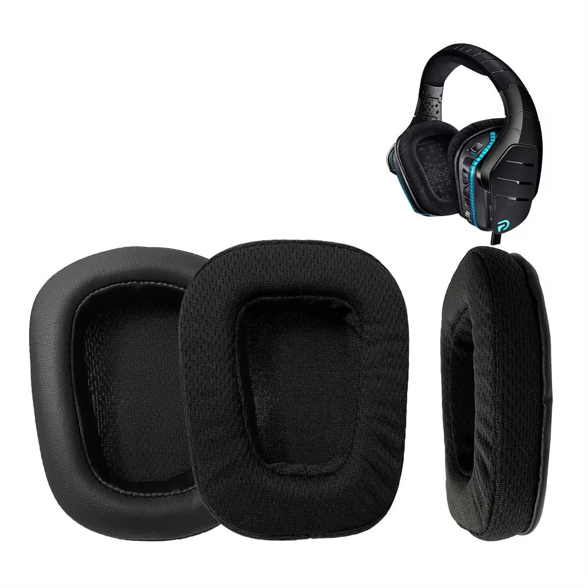 for Logitech G533 G633 G935, GVOEARS Ear Pads G231, G433, G533, G633, G635, G933, G935 Headphone Advanced Mesh Fabric Earmuffs