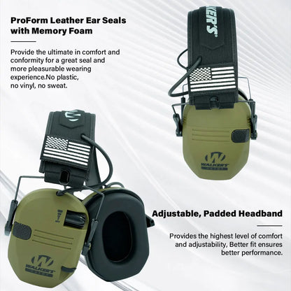 Shooting Hunting Electronic Earmuffs Active Noise Cancelling Protect Hearing Tactical Headset NRR22 EMI Filtering Sound Amplify