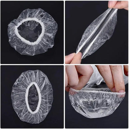 100-1000Pcs Disposable Hairdressing Earmuffs Salon Clear Ear Cover Ear Protection Hair Dye Protect Cap Hair Color Styling Tool
