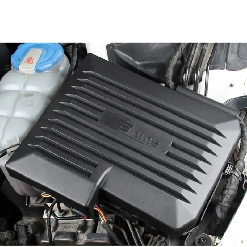 Car Interior Accessories ABS  Car Engine Control Computer Cover Panel ProtectionFor Audi A4 A5 B9 2017 2018 2019 2020 2021 2022