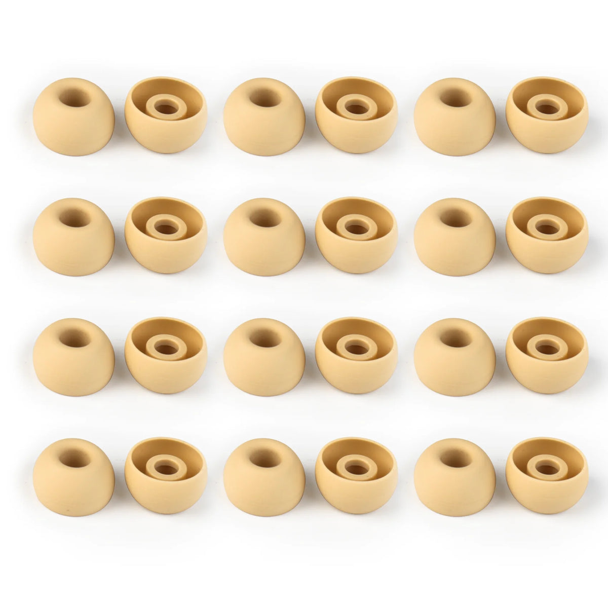 KBEAR 4540 Coffee Silicone Eartips Ergonomically Designed Earcap Optional XS/S/M/L Size and Combination Set Comfortable Earmuffs