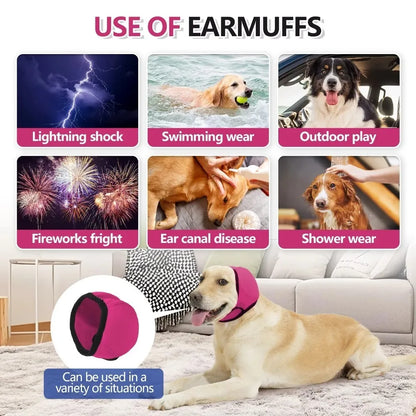 Hearing Protection Dog Calming Earmuff Noise Reduction Waterproof Dog Soothing Headcover Shock Proof Dog Earmuffs