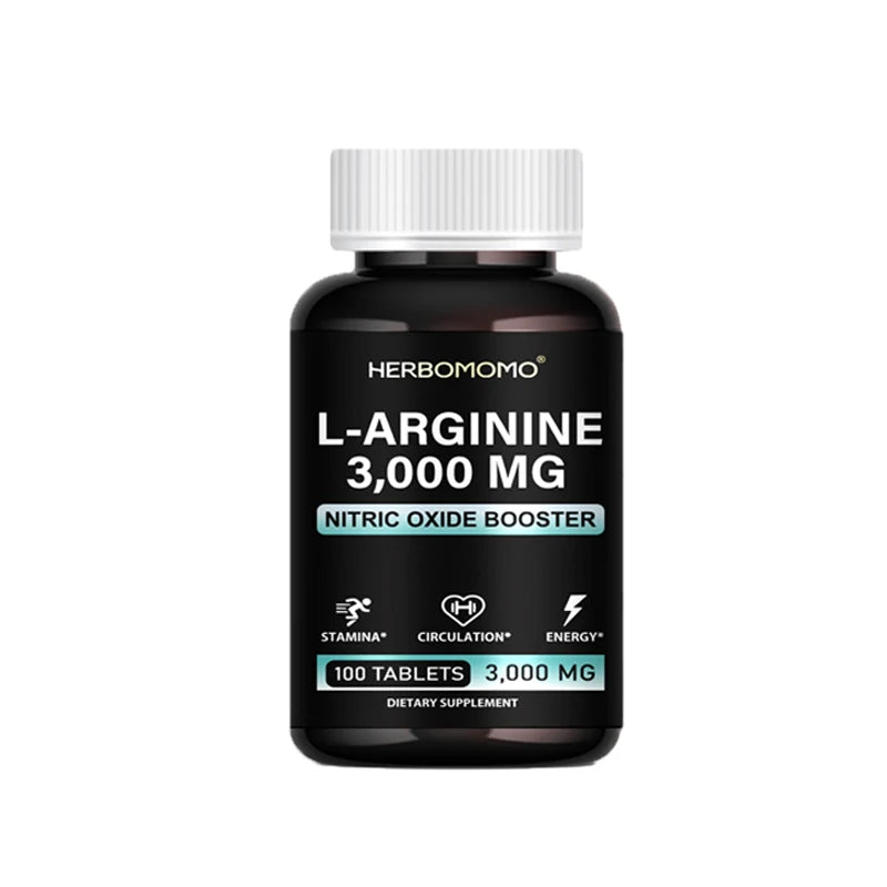 L Arginine 3000mg Tablets Maximum Dose L-Arginine Nitric Oxide Supplement for Supporting Energy - Nitric Oxide Booster