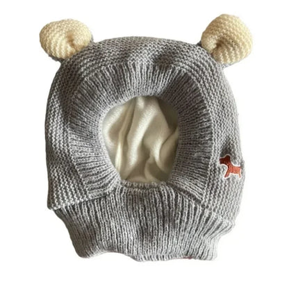 Quiet Dog Ear Muffs Noise Protection Pet Ears Covers Knitted Hat Anxiety Relief Winter Warm Earmuffs For Medium Large Dogs New