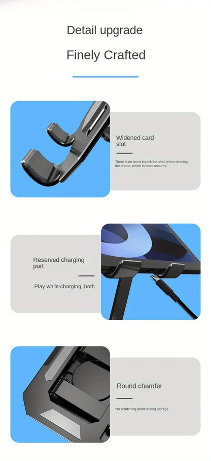 360° Rotatable Tablet Stand Adjustable Foldable Desktop Stand Holder Compatible For 4.7-12 Inch Ipad Pro/Air/Min Laptop Tablet