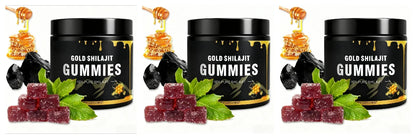 Shilajit Gummies with Manuka Honey, Endurance, Focus and Vitality Support,100 mg per Gummy, 30 Count Daily Formula for Energy