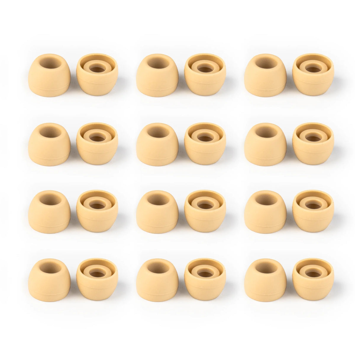 KBEAR 4540 Coffee Silicone Eartips Ergonomically Designed Earcap Optional XS/S/M/L Size and Combination Set Comfortable Earmuffs