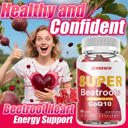Healthy Heart Supplement - with Beet Root Powder,Grape Seed Extract,Coenzyme Q10 - Blood Flow and Heart Health