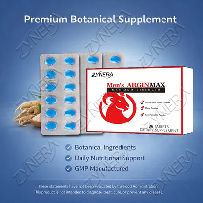 Powerful Epimedium Pills 36 Tablets- Support Stamina Size Supplement, with Maca Saw Palmetto Tribulus Ginseng Fast Shipping